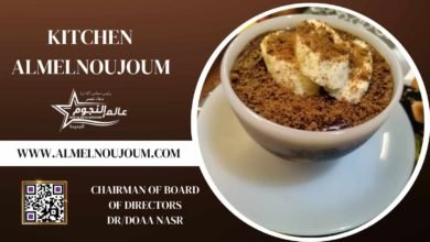 طريقة عمل أكواب مهلبية الشيكولاتة مع الموز والبسكويت من مطبخ عالم النجوم 