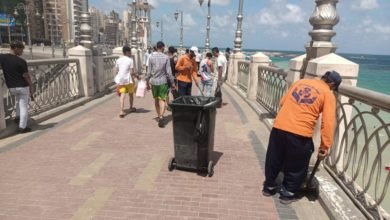 محافظ الإسكندرية يوجه بتكثيف أعمال النظافة خلال أيام عيد الأضحى المبارك