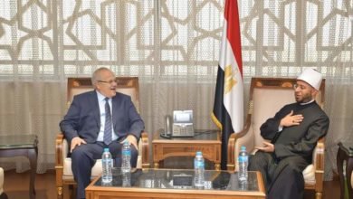 أسامة الأزهري يستقبل رئيس جامعة القاهرة لتهنئته بتوليه حقيبة وزارة الأوقاف