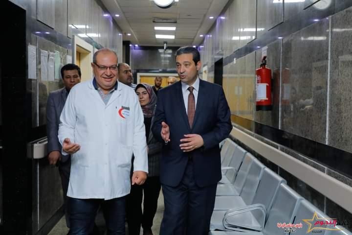 محافظ دمياط يختتم جولته بزيارة مفاجئة لمستشفتى دمياط العام ويتفقد مبنى العيادات الخارجية والغسيل الكلوي بها