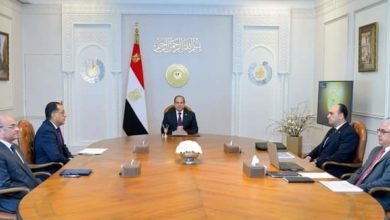 الرئيس السيسي يجتمع مع رئيس الوزراء ورئيس الهيئة العامة للمنطقة الاقتصادية لقناة السويس