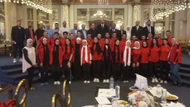 الخطيب يكرم أبطال العالم لكرة السرعة