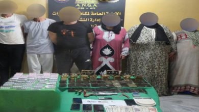 ضبط تشكيل عصابي يدير بؤرة إجرامية لتجارة الحشيش فى القليوبية