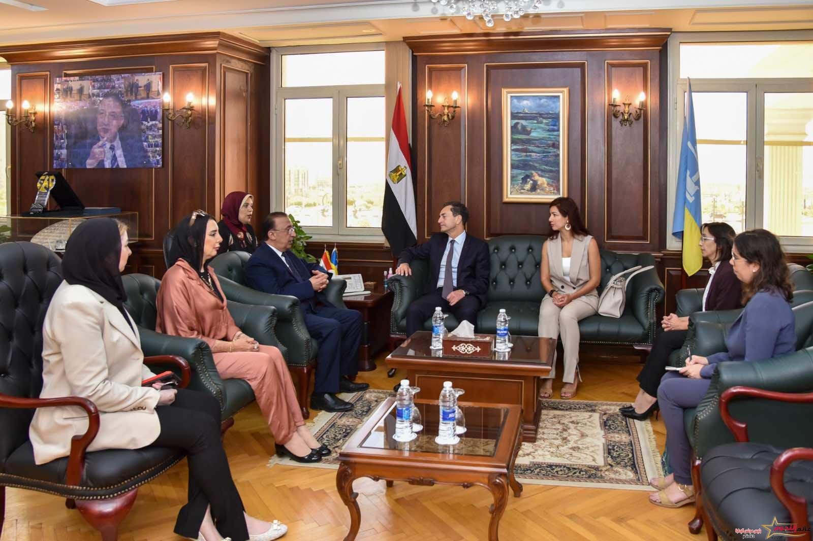 محافظ الإسكندرية يستقبل سفير فرنسا والوفد المرافق له لبحث تعزيز سبل التعاون بين الجانبين