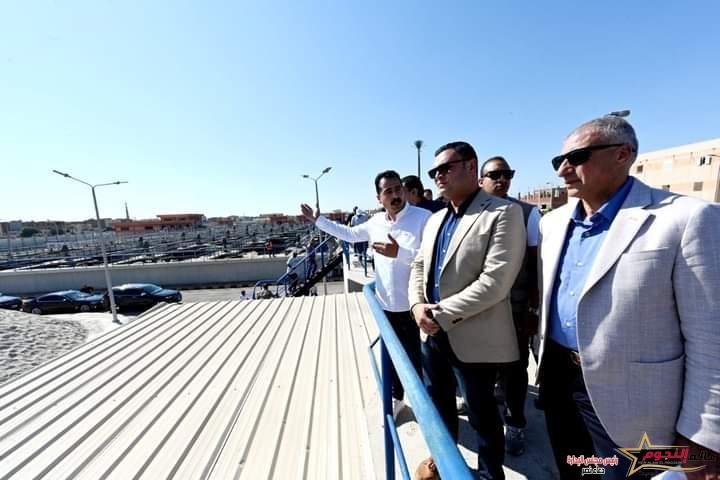 وزير الإسكان يتفقد محطة معالجة الصرف الصحي بطاقة 22 ألف م3 يومياً بمدينة النوبارية الجديدة