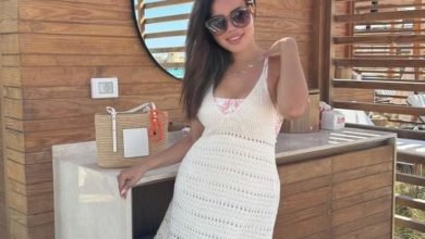 بالأبيض.... أسما إبراهيم بفيسبوك وإنستجرام