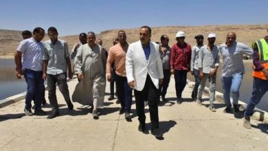 محافظ أسيوط يتفقد مراحل المعالجة بمحطة صرف صحي الزرابي بأبوتيج والتوسعات الجديدة بالمحطة