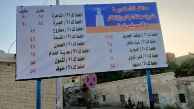 محافظة الإسكندرية: 8058 ملصق خاص بتعريفة الركوب الجديدة على سيارات السيرفيس بالمحافظة