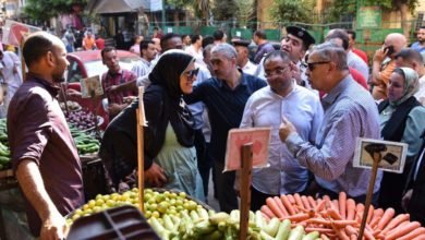 محافظ الإسكندرية يتفقد وكالة الحضرة وسوق شيديا بنطاق حي وسط وسوق زنانيري بنطاق حي شرق