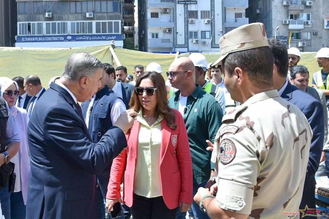 وزيرة التنمية المحلية تتفقد مع محافظ الإسكندرية عددًا من المشروعات التنموية بالمحافظة