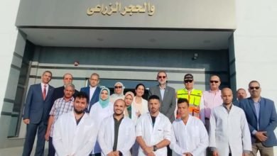 رئيس الهيئة القومية لسلامة الغذاء يقوم بجولة بميناء بور سعيد ويتفقد معمل شرق التفريعة