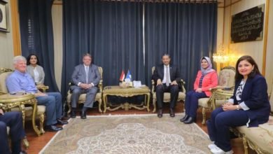 محافظ دمياط يستقبل ممثلى منظمة العمل الدولية وشركة ميثانكس لبحث سُبل تعزيز أواصر التعاون المشترك