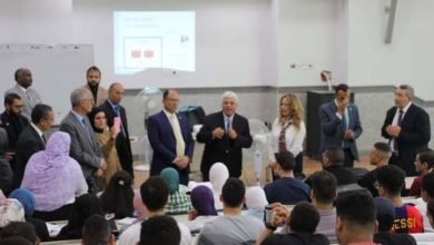 وزير التعليم العالي يجتمع بمجلس جامعة حلوان الأهلية