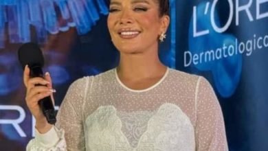 أصالة نصري بإطلالة بيضاء ملائكية في حفلها الأخير بمصر