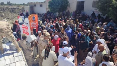 توزيع ١٣٥٠ كرتونة تحيا مصر على المناطق الأكثر احتياجا بحي وسط