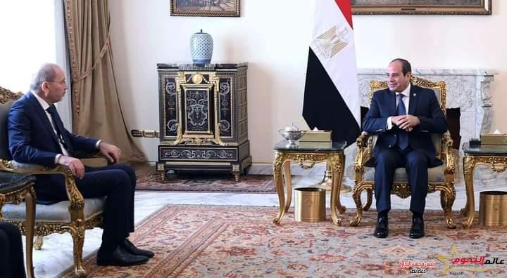 الرئيس السيسي يستقبل وزير الخارجية الأردني "أيمن الصفدي"