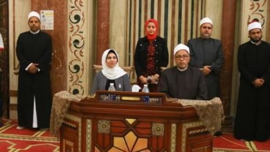 نائب محافظ دمياط تُكرم حفظة القرآن الكريم بالجامع الكبير بعزبة النهضة