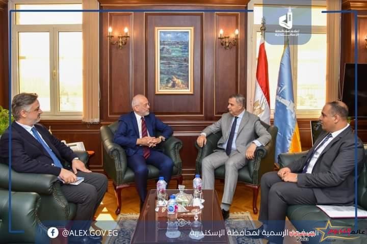 محافظ الإسكندرية يستقبل سفير اليونان والوفد المرافق له لبحث سبل التعاون المشترك 2 محافظ الإسكندرية يستقبل سفير اليونان والوفد المرافق له لبحث سبل التعاون المشترك