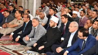 وزير الأوقاف ومحافظ الإسماعيلية يشهدان صلاة الجمعة بمسجد الشهداء الإسلامي احتفالا بالعيد القومي للمحافظة