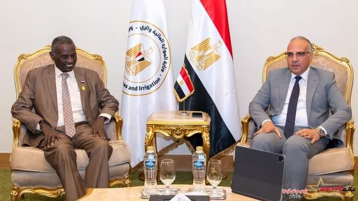 الدكتور سويلم يلتقى وزير الرى والموارد المائية السودانى