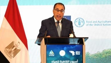 رئيس الوزراء يشارك في فعاليات الجلسة الافتتاحية لأسبوع القاهرة السابع للمياه وأسبوع المياه الأفريقي التاسع  