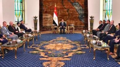 الرئيس السيسي يستقبل وفداً من مجلس النواب الأمريكي من الحزبين الجمهوري والديمقراطي