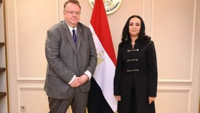 وزيرة التضامن الاجتماعي تلتقي مدير مكتب منظمة العمل الدولية بالقاهرة