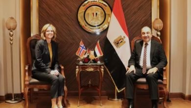 وزير قطاع الأعمال العام يبحث مع سفيرة النرويج و"سكاتك" مستجدات مشروع المحطة الشمسية لمجمع الألومنيوم بنجع حمادي