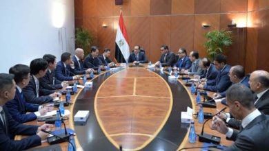 رئيس الوزراء يلتقي المدير العام ورئيس الشركة الصينية العامة للهندسة المعمارية "CSCEC"