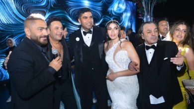 مصطفى قمر ونجوم الفن في حفل زفاف إبنة علاء مرسي .. صور