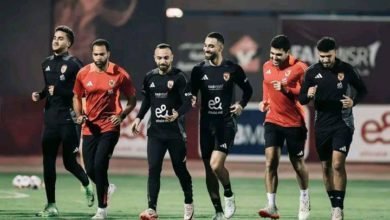الأهلي يواصل تدريباته الجماعية في ملعب مختار التتش استعدادا لاستئناف الدوري المصري