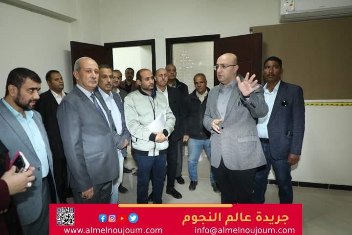 محافظ بني سويف يتفقد أعمال رفع الكفاءة بمبنى استراحة الزوار الملحق بالديوان العام للمحافظة   