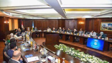 محافظ الإسكندرية يستقبل وفدا من ممثلي الاتحاد الأوروبي والوكالة الألمانية للتعاون الدولي GIZ وصندوق التنمية الحضرية 