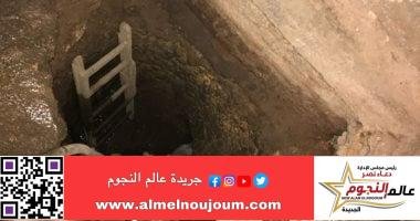 البحث عن جثة شاب انهارت عليه حفرة أثناء التنقيب عن الآثار فى كرداسة