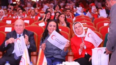 وزيرة التضامن الاجتماعي تشهد احتفالية الهلال الأحمر المصري باليوم العالمي للتطوع