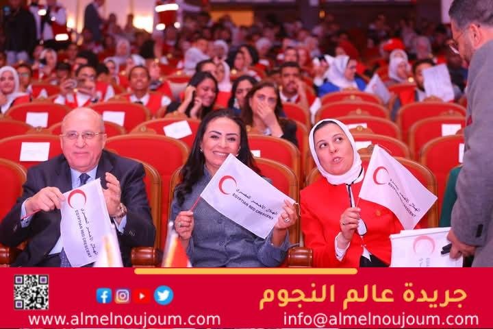 وزيرة التضامن الاجتماعي تشهد احتفالية الهلال الأحمر المصري باليوم العالمي للتطوع
