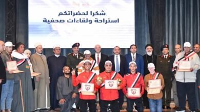 محافظ بني سويف ومدير التجنيد ورئيس الجامعة يشهدون احتفالية لتسليم شهادات الإعفاء النهائي من التجنيد لذوي الهمم بمقر جامعة بني سويف