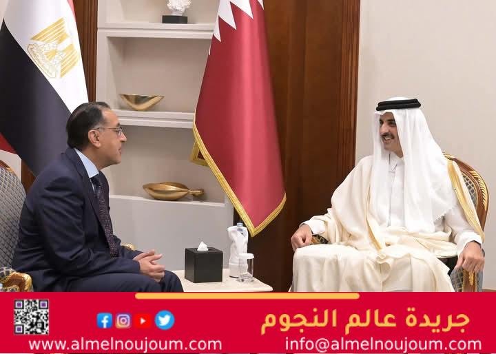 أمير دولة قطر يستقبل رئيس الوزراء