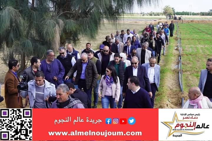 المشاط تتفقد أعمال تطور الري ومحطات الطاقة الشمسية والمدارس الحقلية والزراعية بمنطقة غرب سمالوط