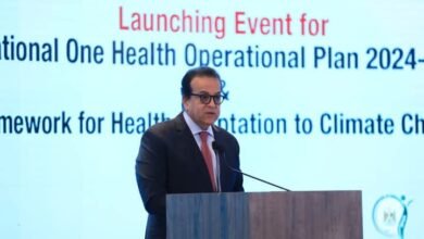  وزير الصحة يُطلق الخطة التنفيذية القومية للصحة الواحدة والإطار الإستراتيجي للتكيف الصحي مع التغييرات المناخية