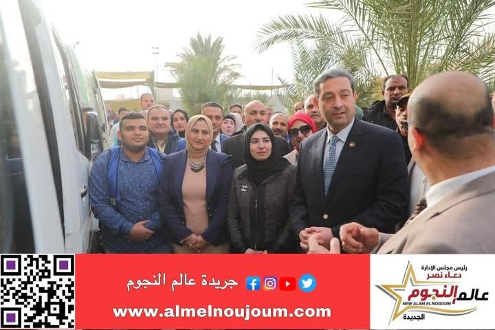 محافظ دمياط يتفقد القافلة الطبية وخدمات المبادرة الرئاسية "بداية جديدة لبناء الإنسان" بجمصة شرق