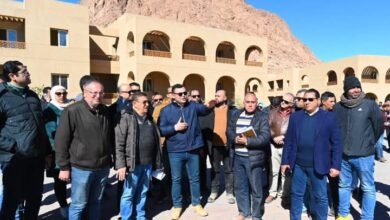 وزير الإسكان ومحافظ جنوب سيناء يتفقدان سير العمل بمنطقة الزيتونة ضمن مشروع تطوير موقع التجلى الأعظم بسانت كاترين