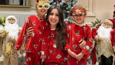 كيف احتفلت جنات بالكريسماس؟... (صور)