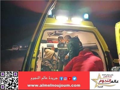 إصابة شخص صدمته سيارة أثناء عبوره الطريق فى منطقة الهرم