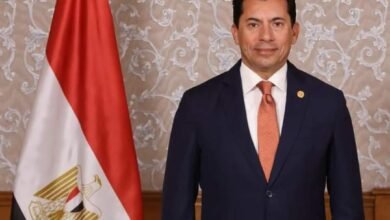 وزير الرياضة ينعي لاعب الاسكواش محمد يحي والذي وافته المنيه بعد تعرضه لازمه صحية