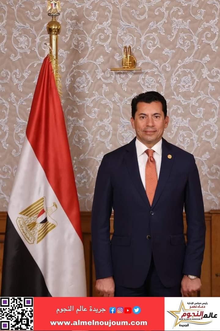 وزير الرياضة ينعي لاعب الاسكواش محمد يحي والذي وافته المنيه بعد تعرضه لازمه صحية