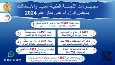 رئيس الوزراء يتابع جهود اللجنة الطبية العليا والاستغاثات خلال عام 