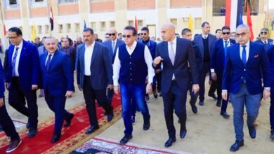 نائب رئيس الوزراء وزير الصحة والسكان ووزير التربية والتعليم يتفقدا أعمال مبادرة "عيون أطفالنا مستقبلنا"  بمحافظة الغربية