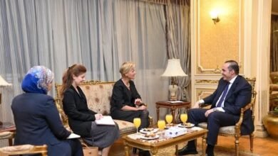 وزير الشئون النيابية والقانونية والتواصل السياسي يستقبل سفيرة الاتحاد الأوروبي