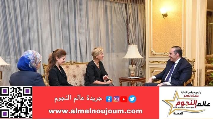 وزير الشئون النيابية والقانونية والتواصل السياسي يستقبل سفيرة الاتحاد الأوروبي 2 وزير الشئون النيابية والقانونية والتواصل السياسي يستقبل سفيرة الاتحاد الأوروبي